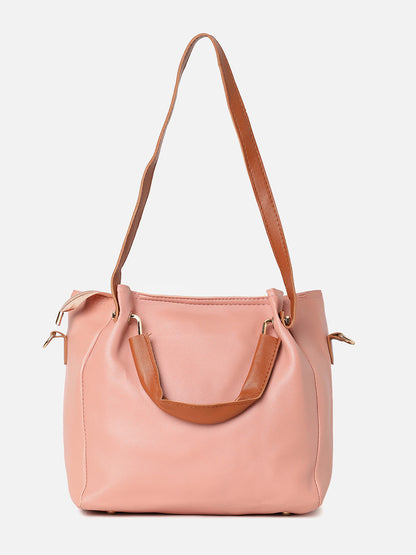 Solid Pink Bag Combo Set