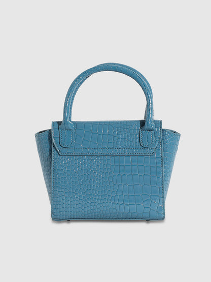 Stud Scale Mini Handbag - Blue