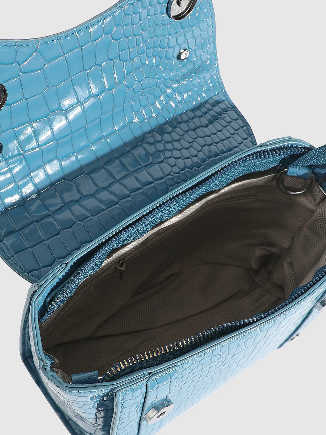 Stud Scale Mini Handbag - Blue