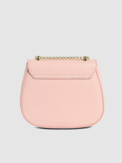 Horseshoe Buckle Sling Bag - Blush Pink