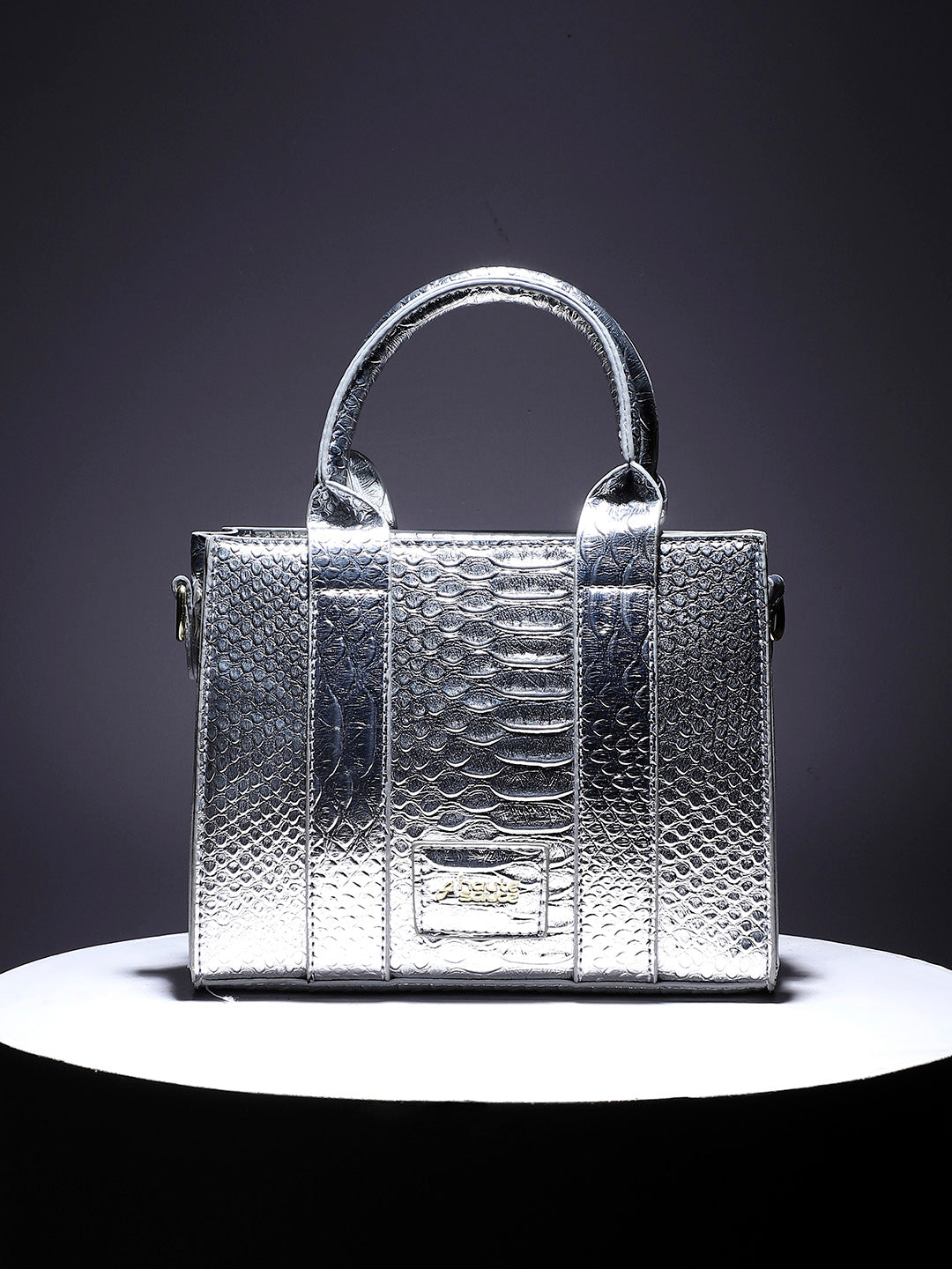 Scale Mini Handbag - Silver