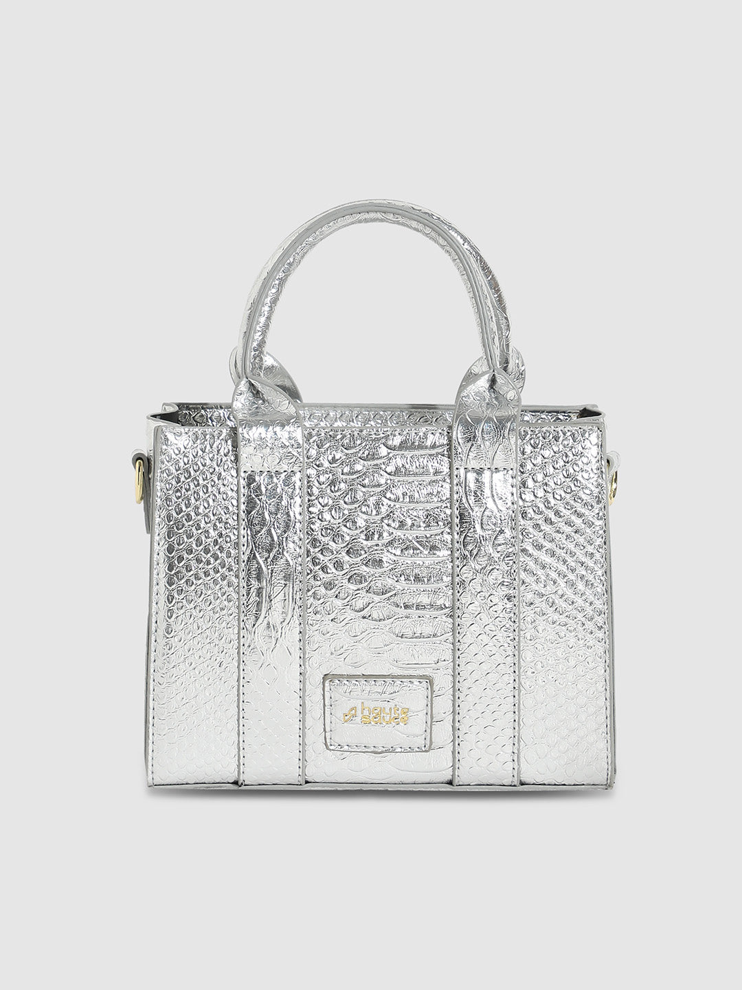 Scale Mini Handbag - Silver