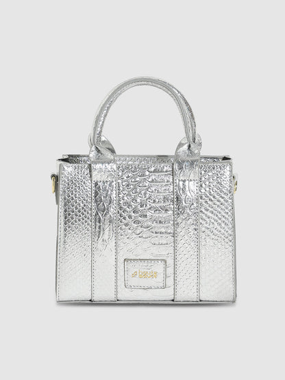 Scale Mini Handbag - Silver