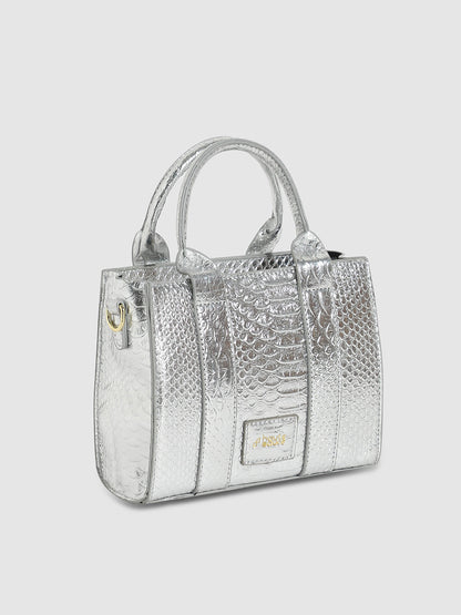 Scale Mini Handbag - Silver