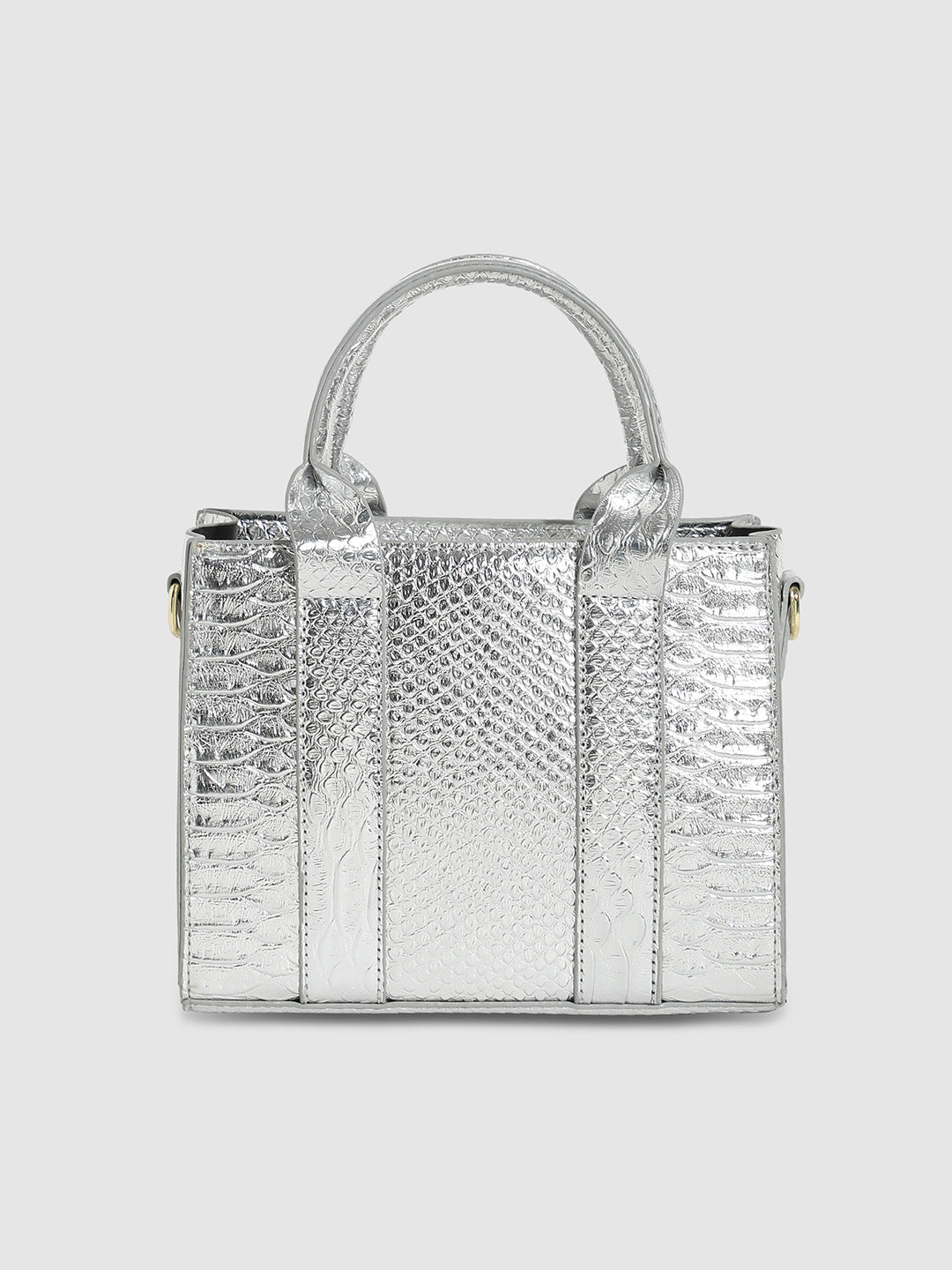 Scale Mini Handbag - Silver