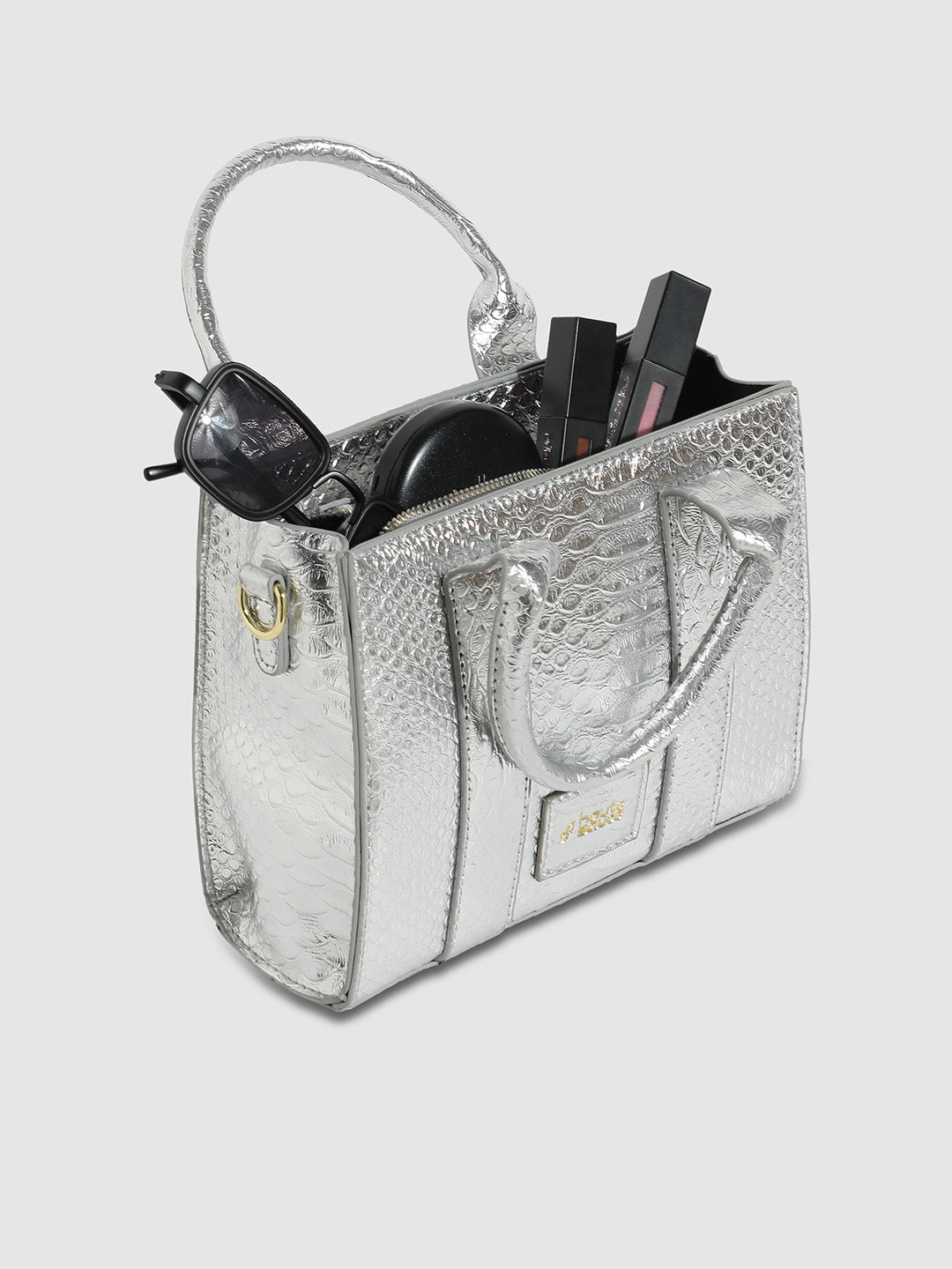 Scale Mini Handbag - Silver