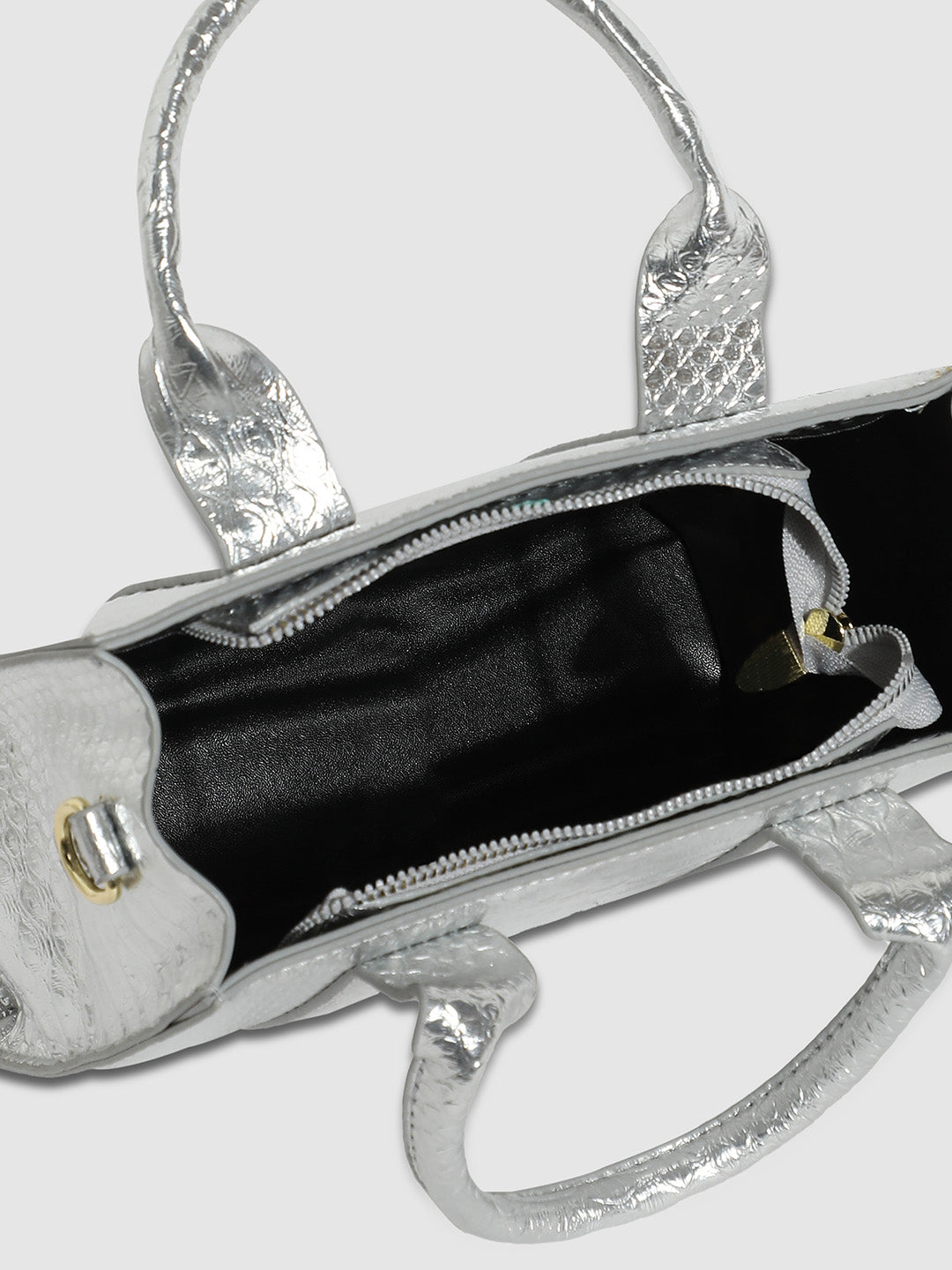 Scale Mini Handbag - Silver