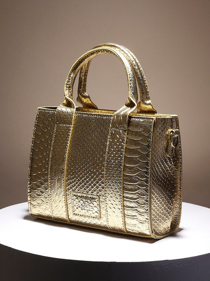 Scale Mini Handbag - Gold