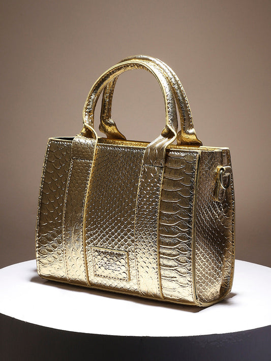Scale Mini Handbag - Gold