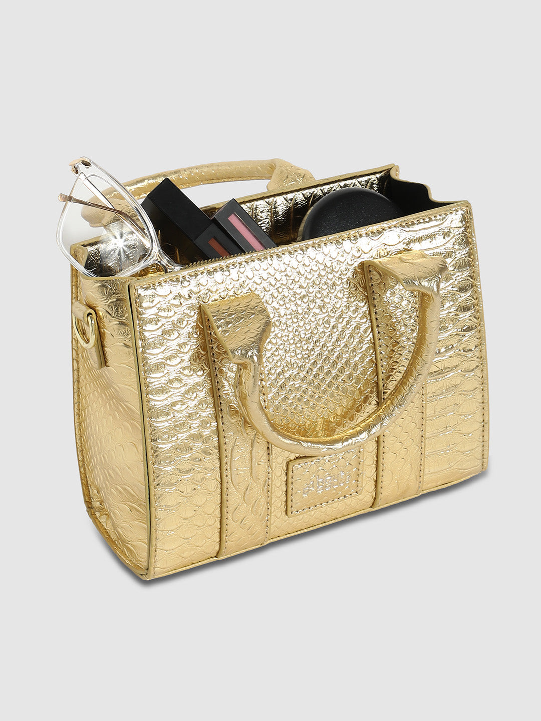Scale Mini Handbag - Gold