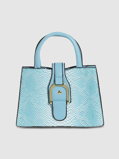 Ombre Scale Handbag - Sky Blue