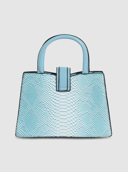 Ombre Scale Handbag - Sky Blue