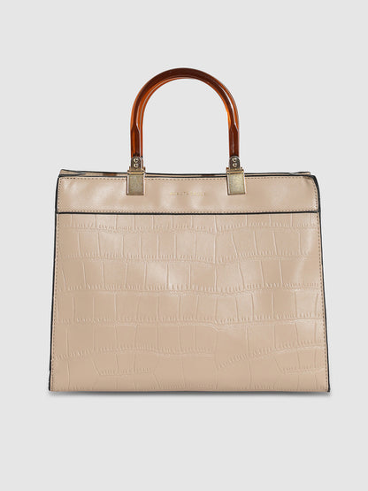 Everyday Scale Handbag - Beige