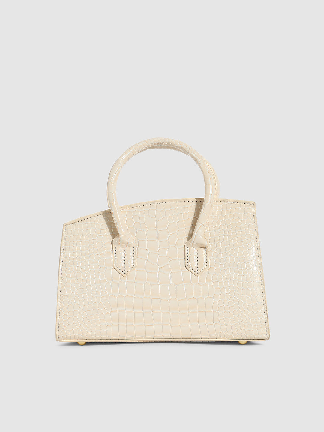 Twist Buckle Handbag - White