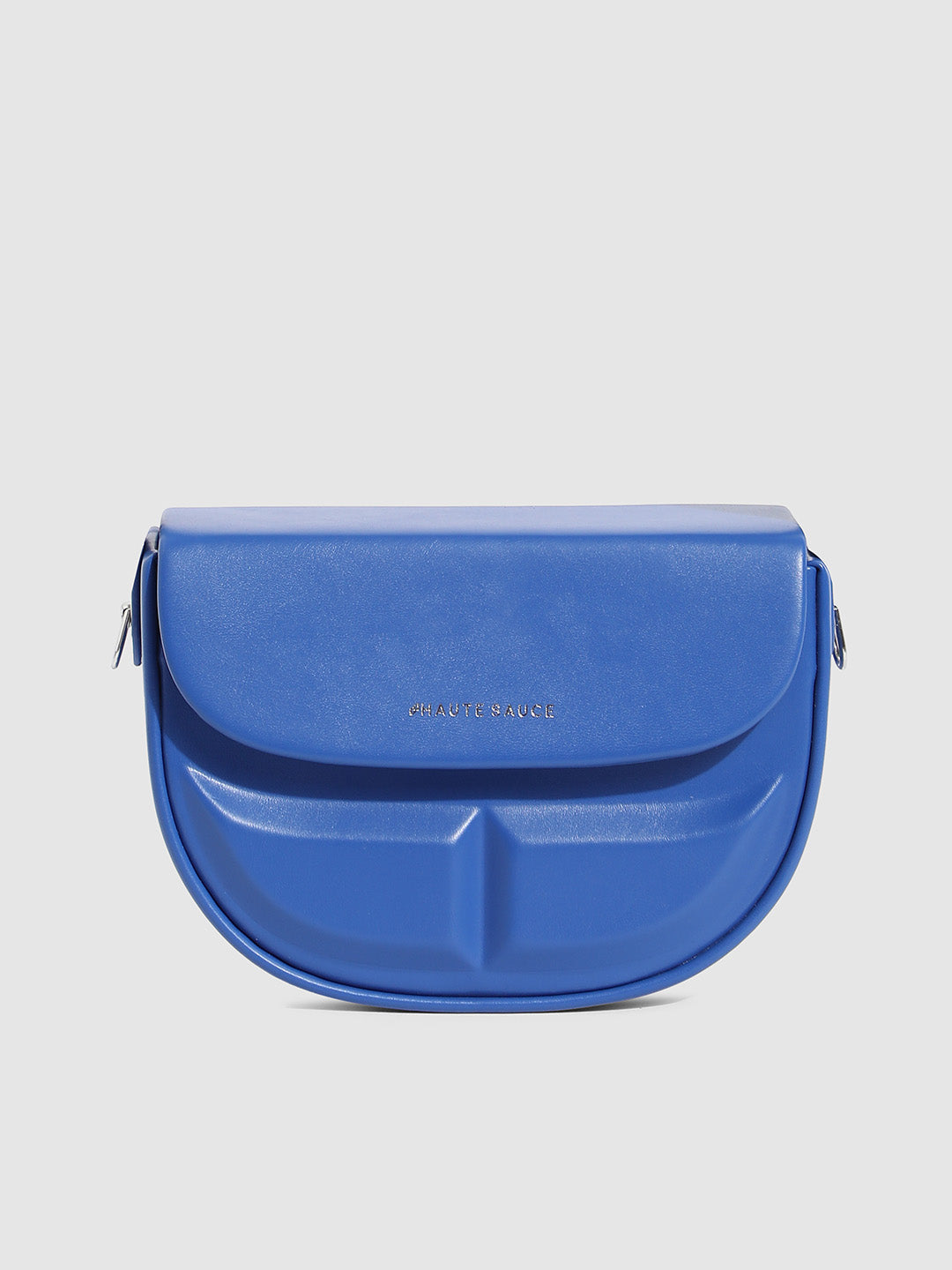Structured Curve Handbag - Indigo Blue