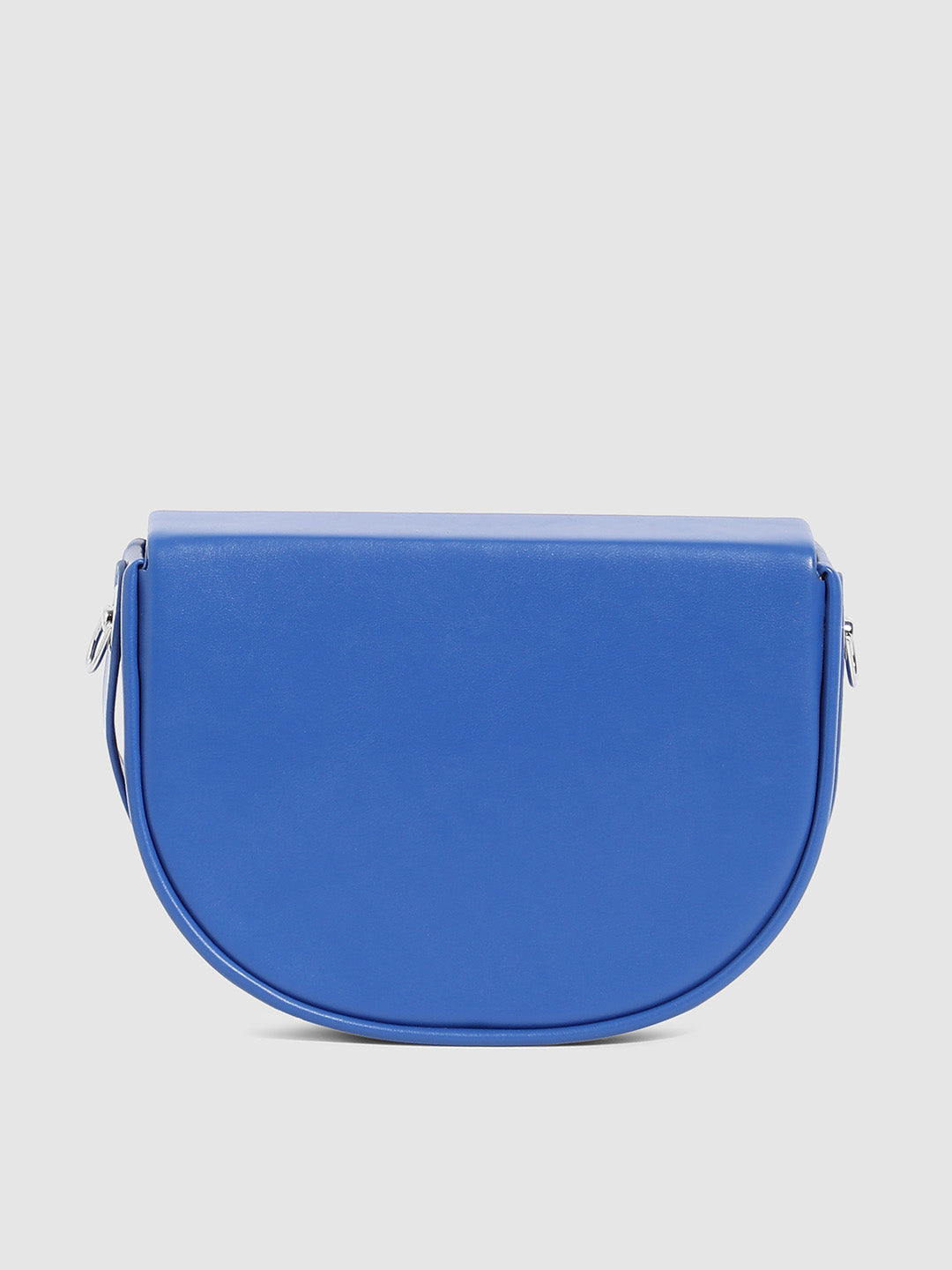 Structured Curve Handbag - Indigo Blue