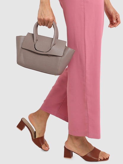 Over The Flap Mini Handbag - Greige