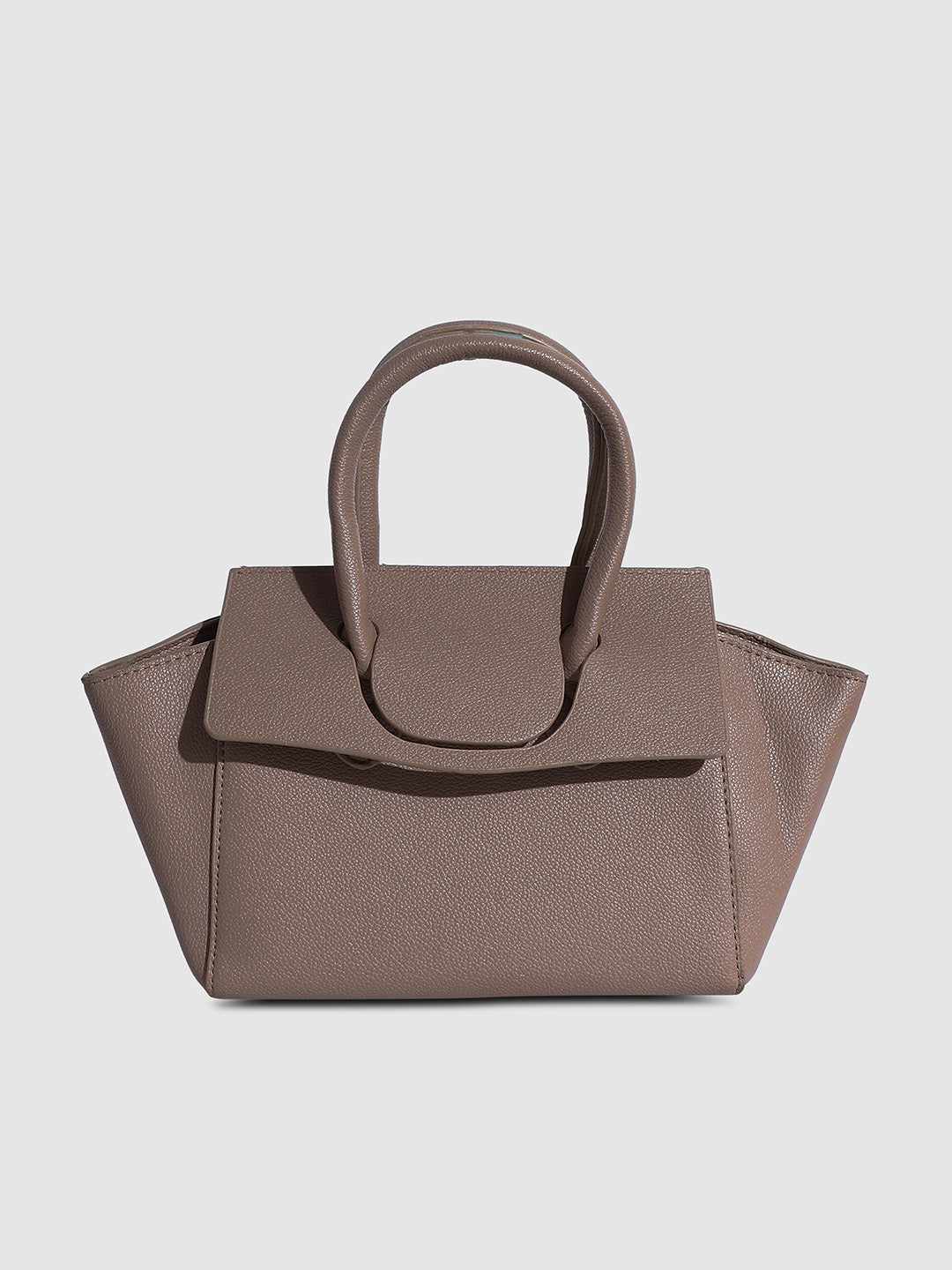 Over The Flap Mini Handbag - Greige