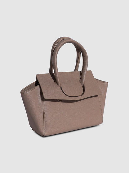 Over The Flap Mini Handbag - Greige