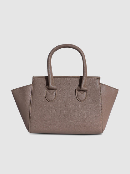 Over The Flap Mini Handbag - Greige