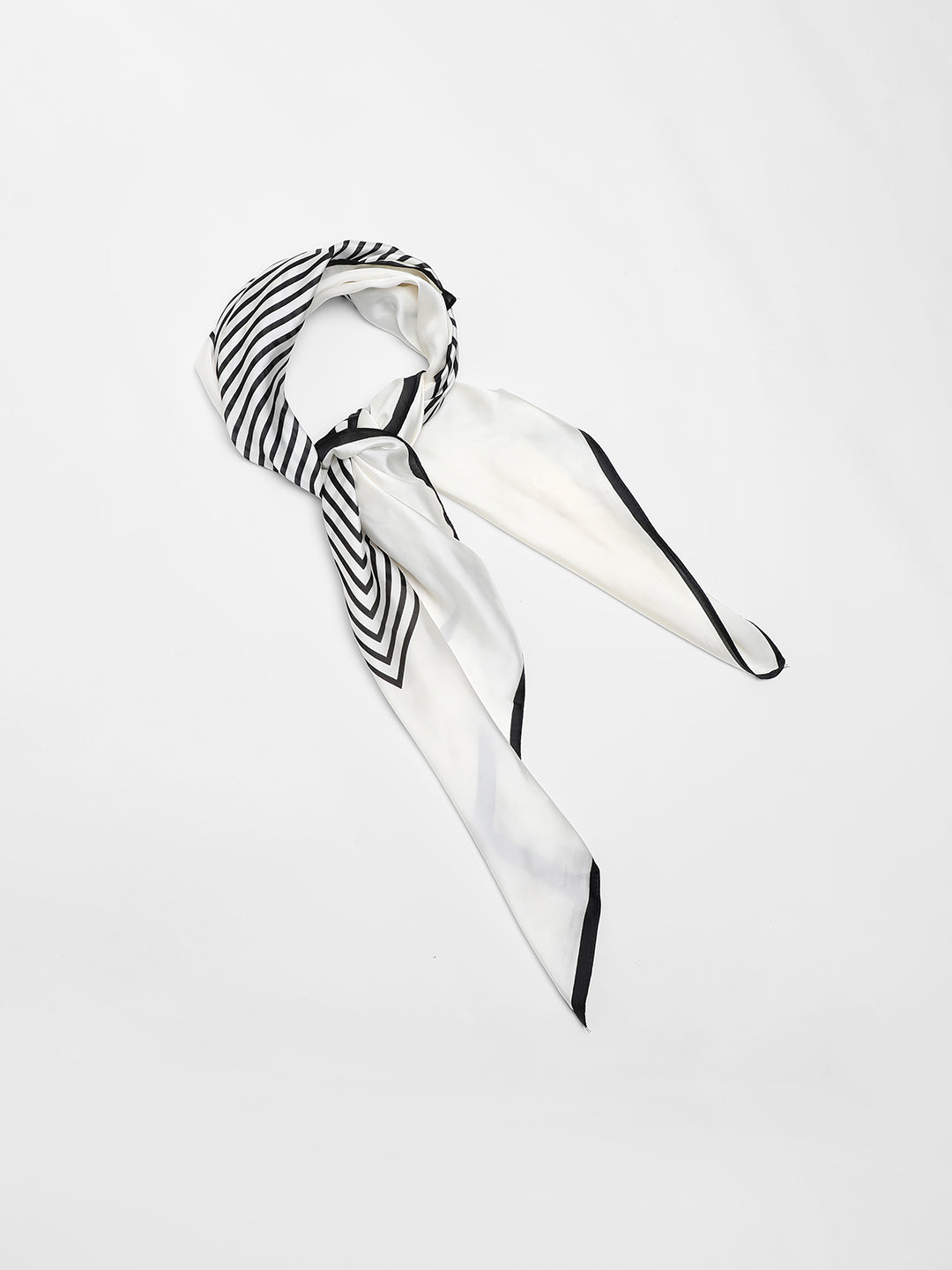 Stripped Black & White Scarf(Stole)