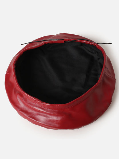 Women Solid Red Hat