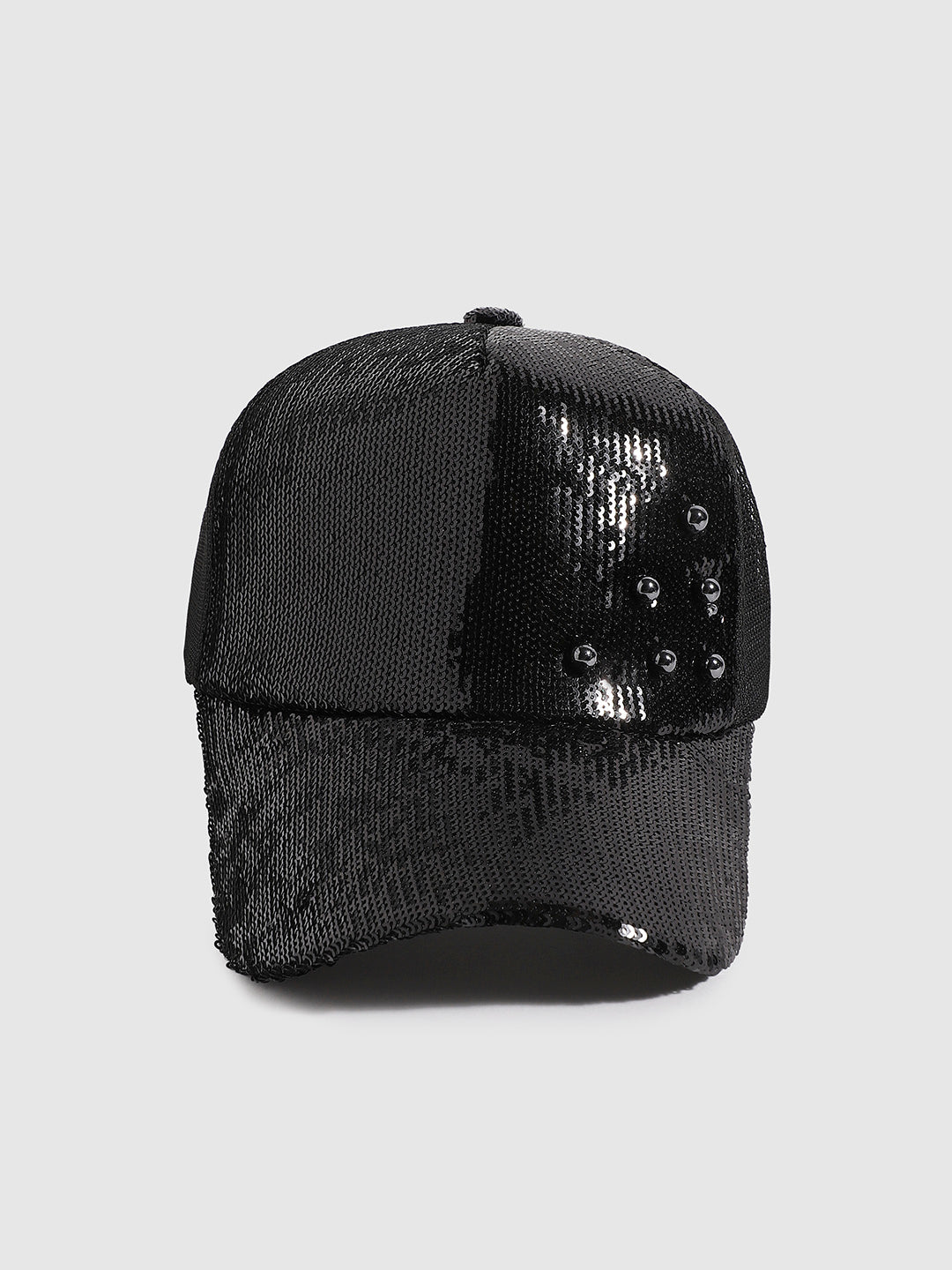 Embellished Baseball Cap - Black