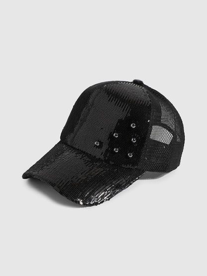Embellished Baseball Cap - Black