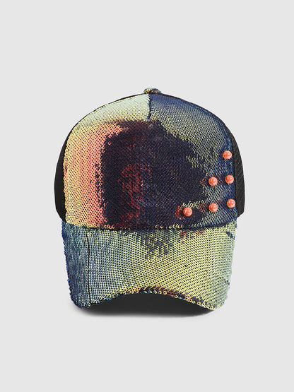 Embellished Baseball Cap - Gold & Black