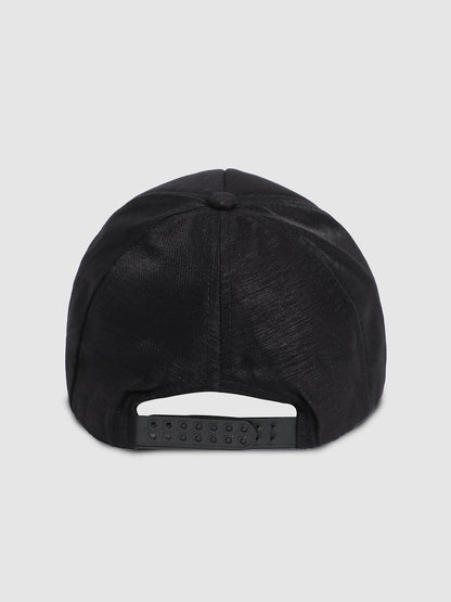 Sequin Contrast Baseball Cap - Black & Rose Gold