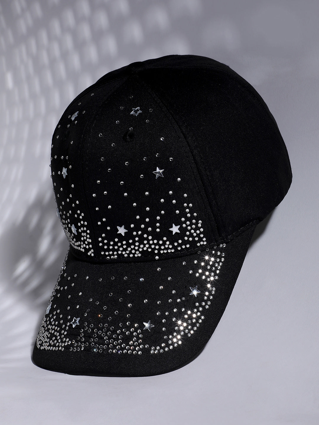 Rhinestone Galaxy Baseball Cap - Black
