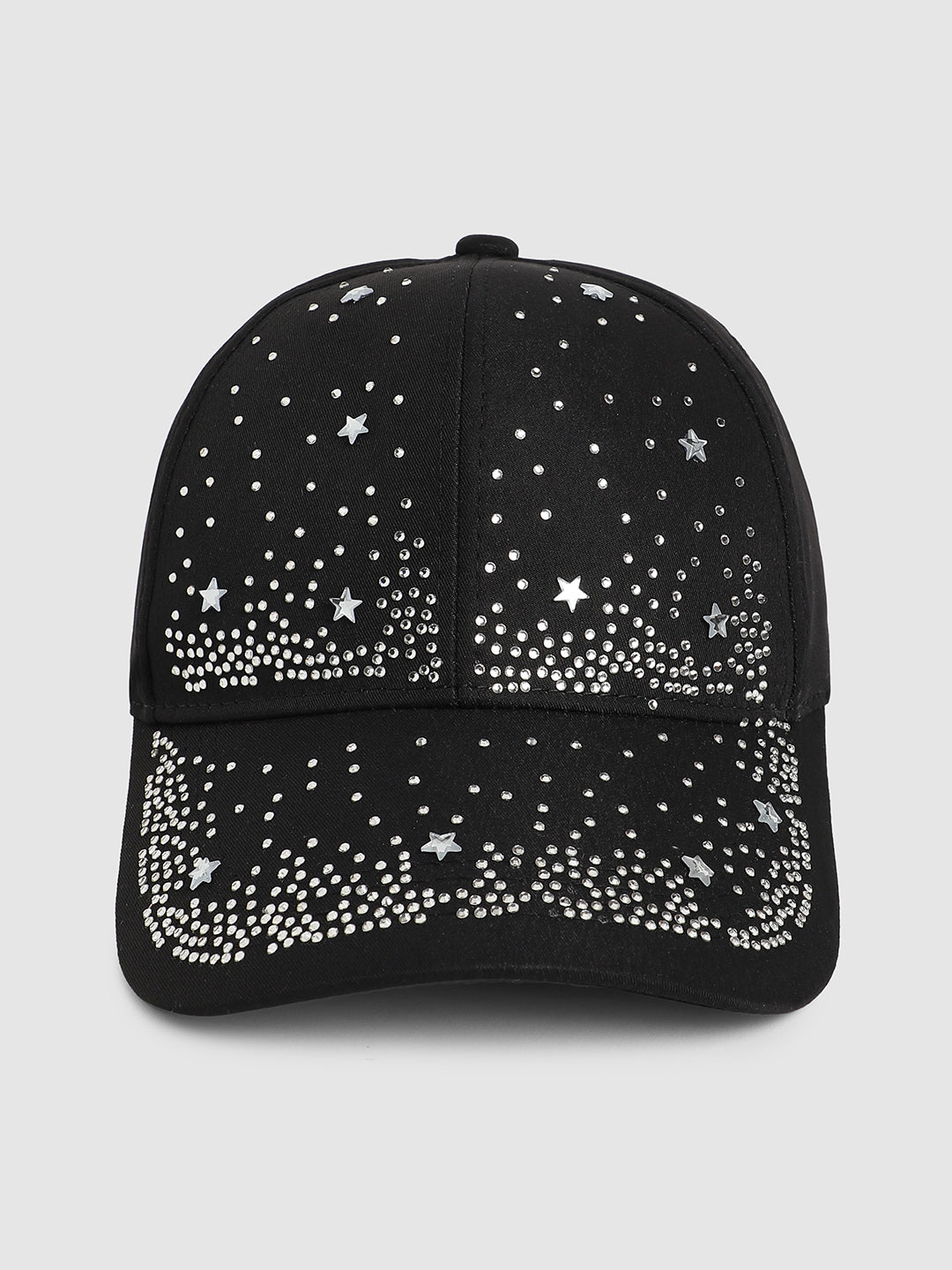 Rhinestone Galaxy Baseball Cap - Black