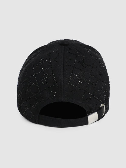 Embellished Pearl Beret Hat - White