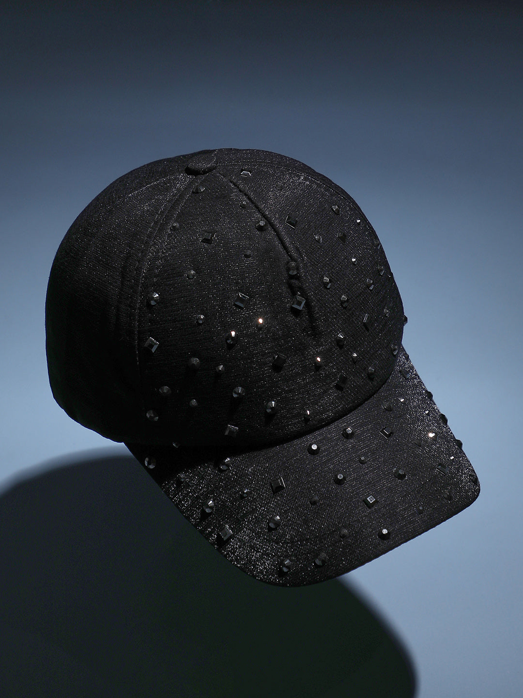 Maxi Studded Baseball Cap - Black