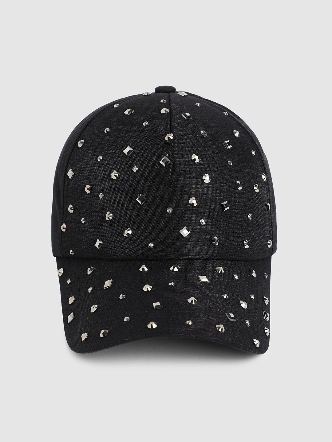 Maxi Studded Baseball Cap - Black