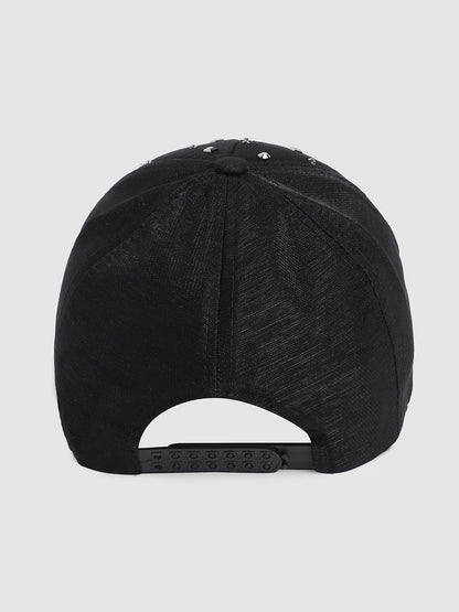 Maxi Studded Baseball Cap - Black