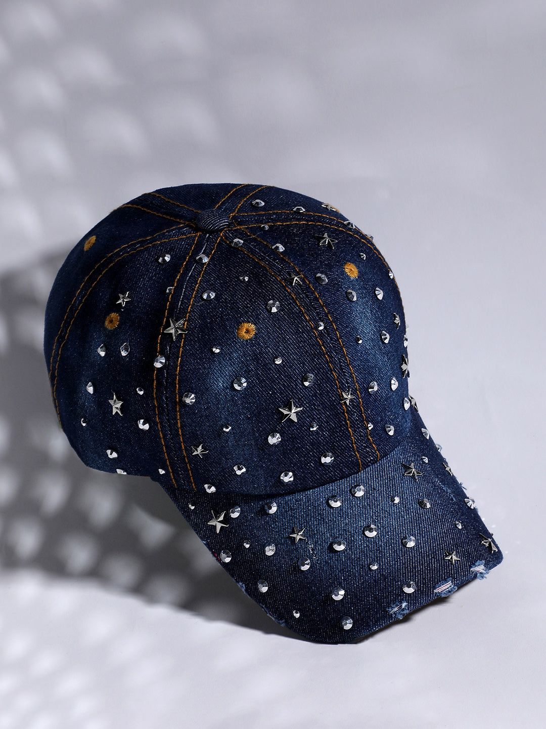 Studded Galaxy Baseball Cap - Navy Blue