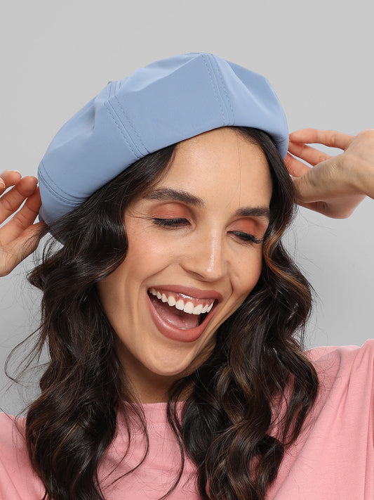 Pin Tipped Bakerboy Hat - Icy Blue