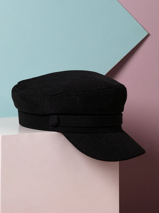 Canvas Breton Cap - Black