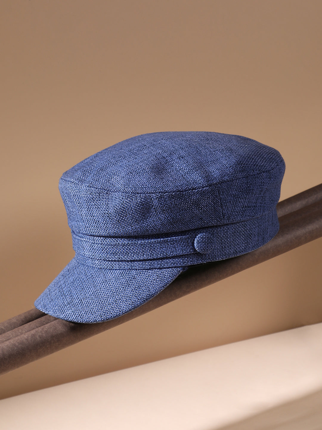 Canvas Breton Cap - Cornflower Blue
