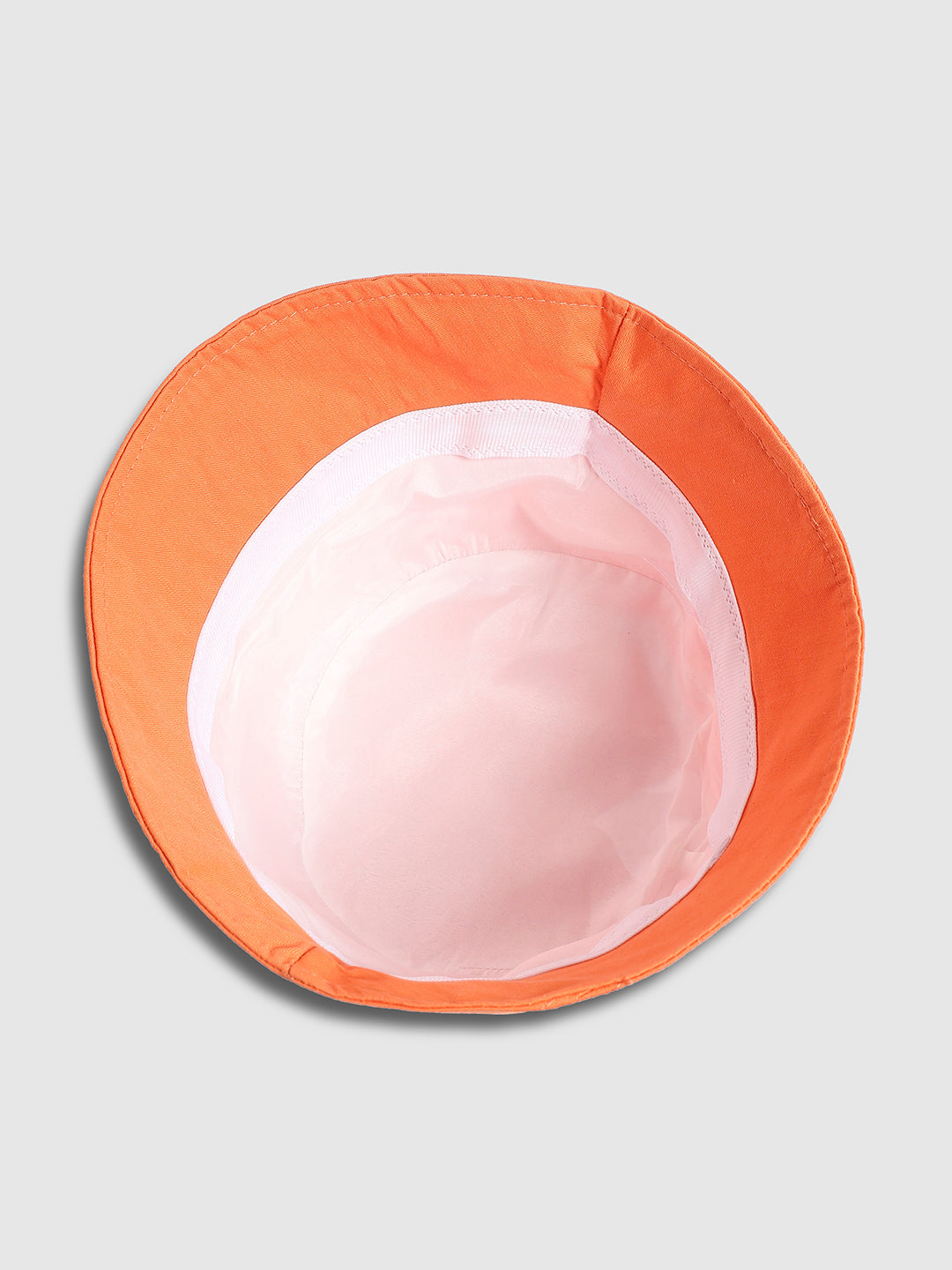 Self-Design Patched Bucket Hat - Orange