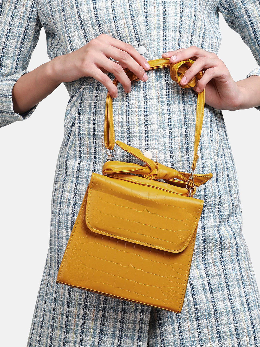 Solid Scale Sling Bag