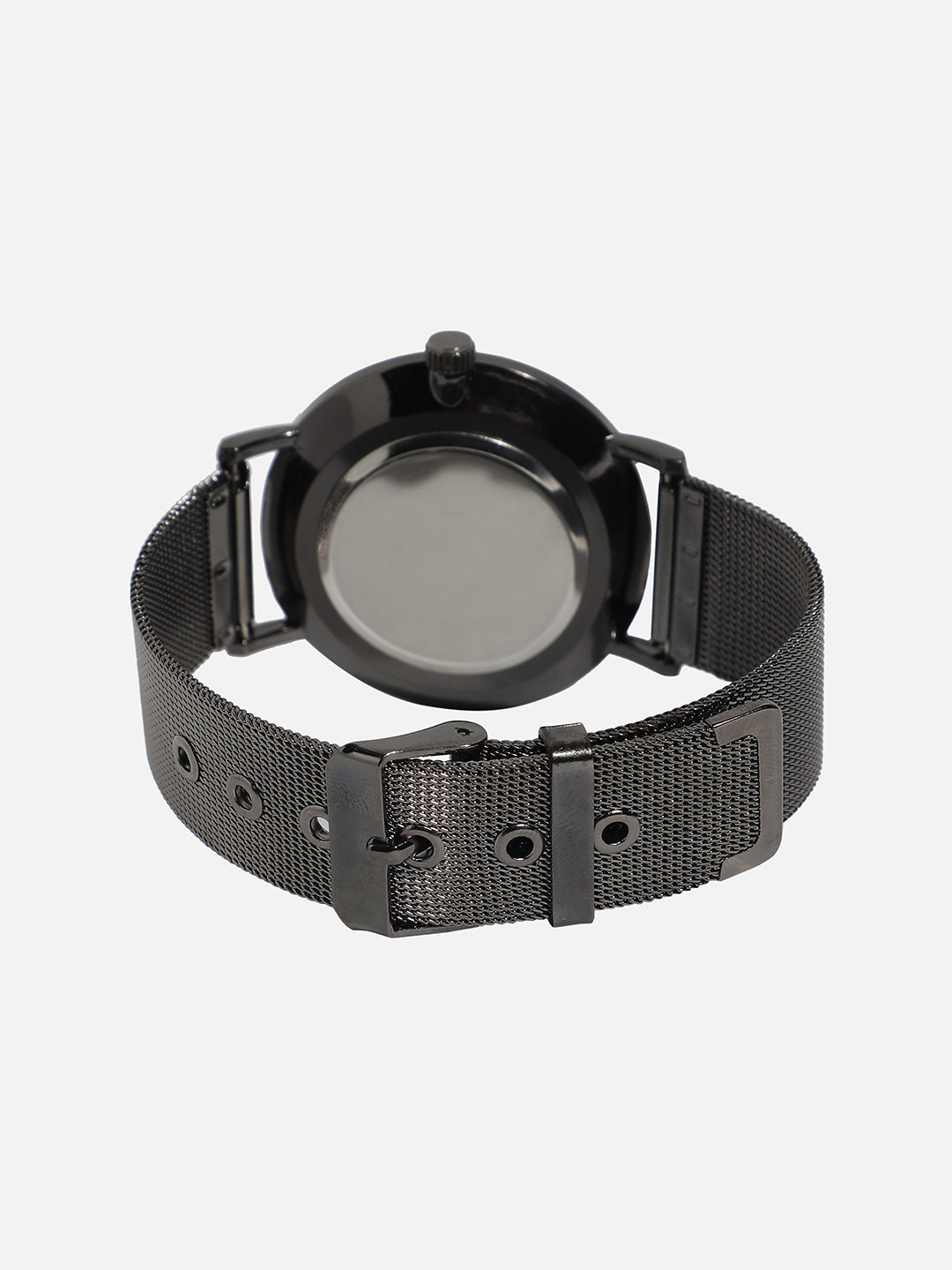 Round Black Analogue Watch