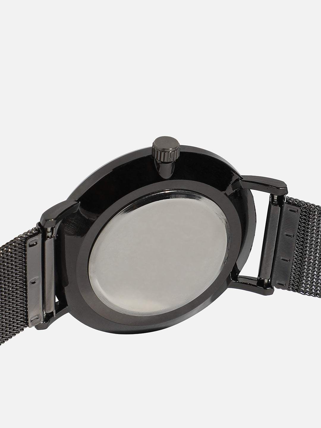 Round Black Analogue Watch
