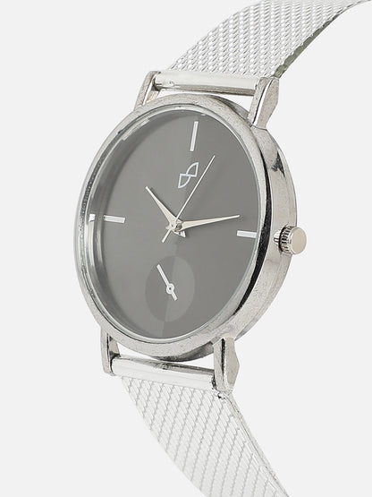 Solid Round Watch - Silver