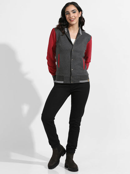 Colourblock Jacket With Insert Pockets