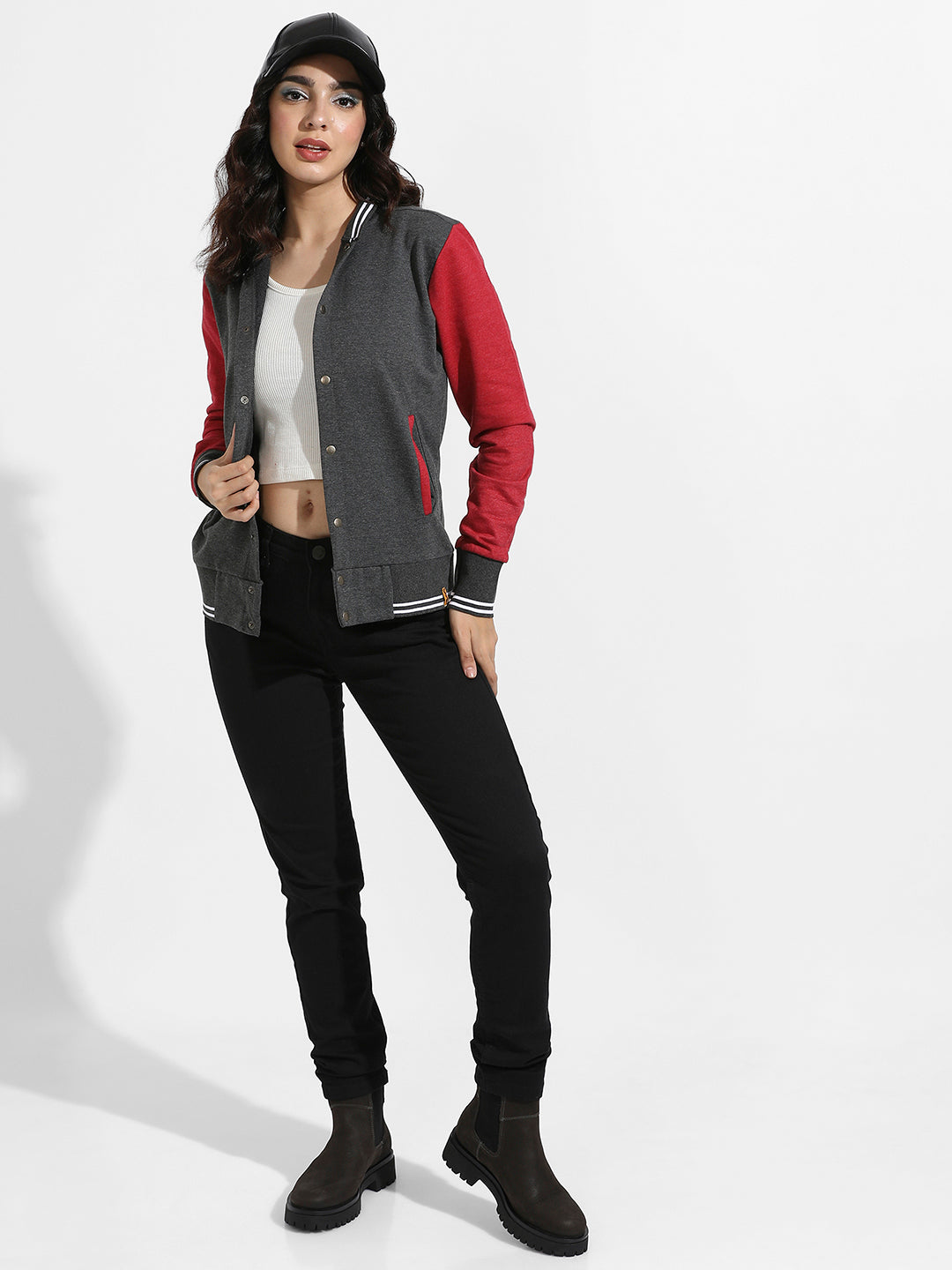 Colourblock Jacket With Insert Pockets