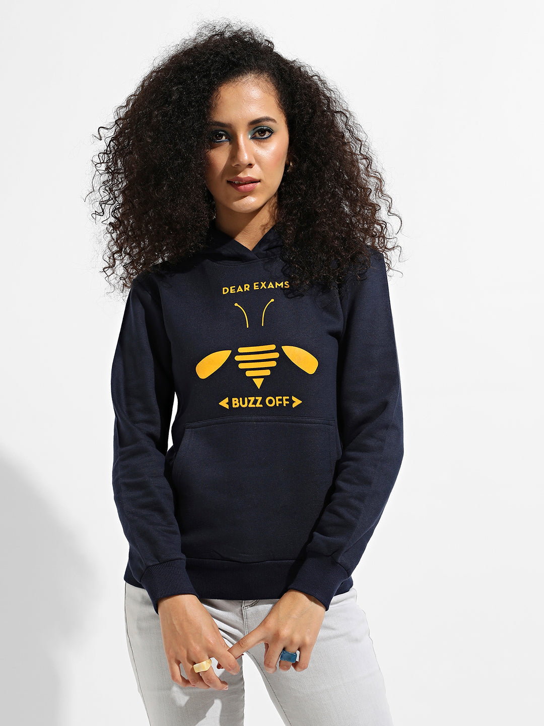 Buzz Off Hoodie With Kangaroo Pockets