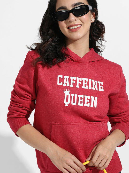 Caffeine Queen Hoodie With Kangaroo Pockets