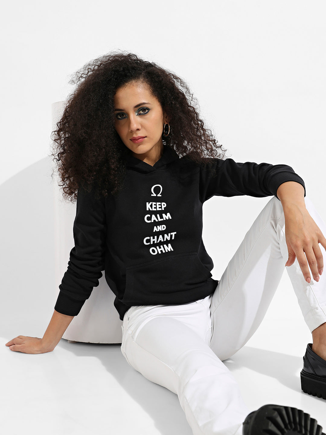 Calm Down Hoodie With Kangaroo Pockets